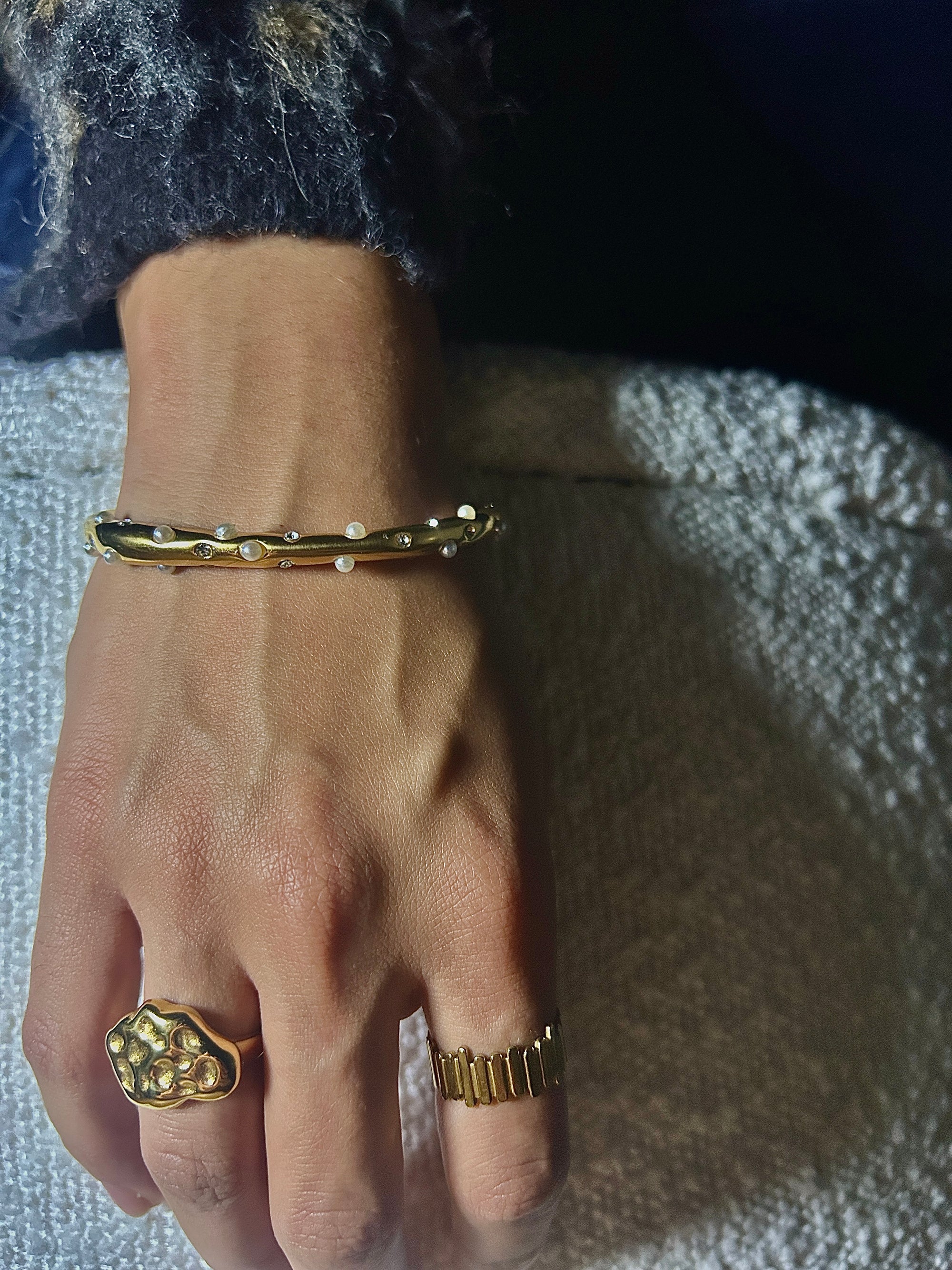 Armband med pärlor | Unikt armband med kristall & pärlor | Sofie - Lais