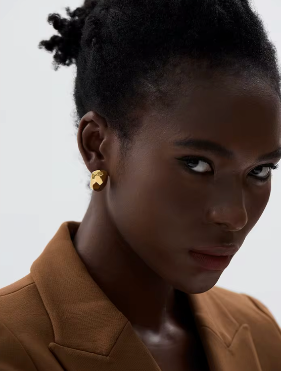 Örhänge i guld & Silver | Unikt häng örhänge i guld & Silver | Lisa - Lais