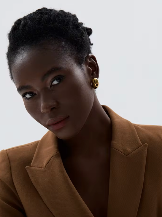 Örhänge i guld & Silver | Unikt häng örhänge i guld & Silver | Lisa - Lais