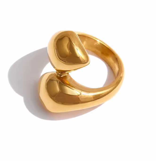 Gul ring - Mjuk och elegant designad