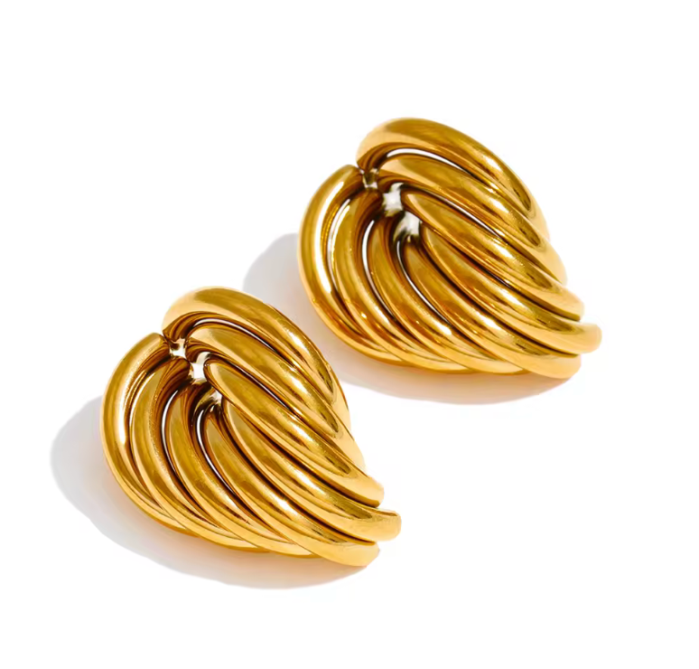 Stora guldörhängen - Unika örhängen i guld