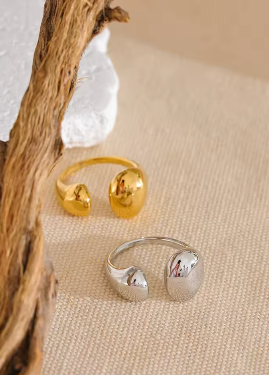 Ring för dam - Ring i guld och silver