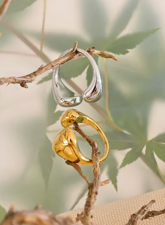 Ring för dam - Ring i guld och silver